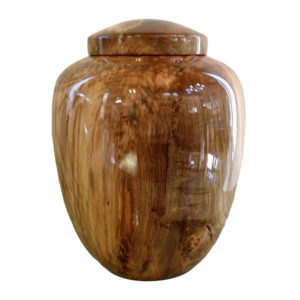 Pure maple wood cremation urn