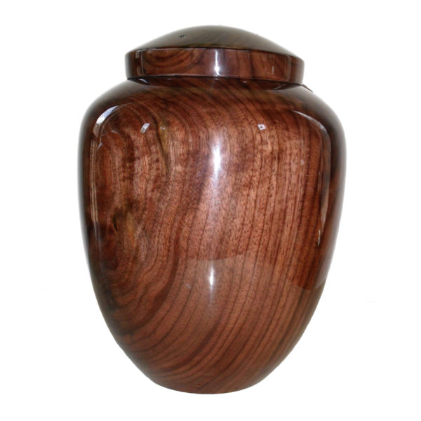 Pure walnut wood cremation urn