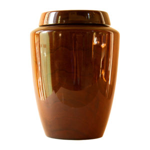 Timeless walnut wood cremation urn